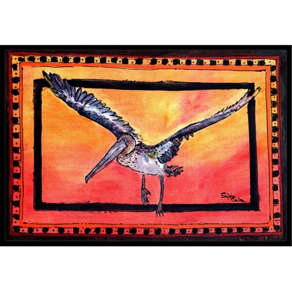 Carolines Treasures 36 x 24 in. Pelican Indoor Or Outdoor Doormat 8095-JMAT - main